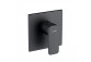 Mixer shower with thermostat concealed , Kludi Zenta SL, black mat