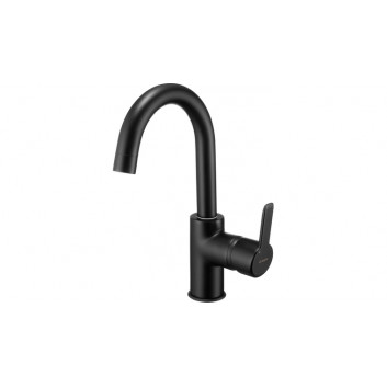 Washbasin faucet tall , Deante Arnika, nero