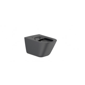 Countertop washbasin rectangular Roca Gap Round, 60x37cm, z overflow, black mat