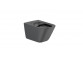 Countertop washbasin rectangular Roca Gap Round, 60x37cm, z overflow, black mat