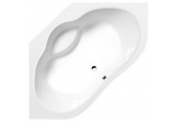 Corner bathtub 150x150x43cm Polysan Marea, white