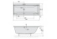 Corner bathtub 150x150x43cm Polysan Marea, white