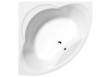 Corner bathtub 140x140x42cm Polysan ALEXANDRA, white