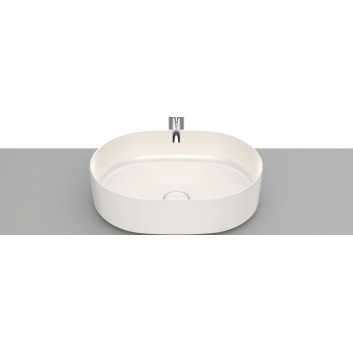 Countertop washbasin 50x37cm Roca Inspira Round round white