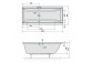 Corner bathtub 140x140x42cm Polysan ALEXANDRA, white