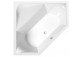 Asymmetric bathtub 170x100x43cm Polysan NAOS R, right, white