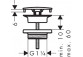 Korek/ Set drain Hansgrohe Push-Open 1 1/4