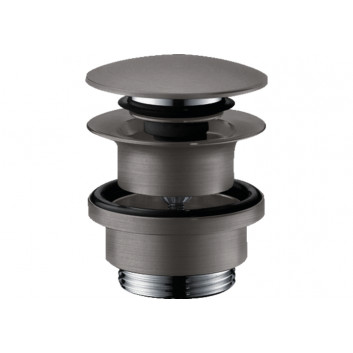 Set drain Push-Open do umywalek i bidetów Hansgrohe, black brushed chromee