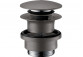 Set drain Push-Open do umywalek i bidetów Hansgrohe, black brushed chromee