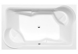 Bathtub rectangular 200x120x45cm Polysan DUO, white