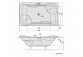 Bathtub asymetryczne 160x84x70x47cm Polysan VERSYS R, right, white