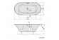 Bathtub rectangular with frame 200x120x45cm Polysan DUO, white