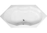 Bathtub acrylic 136x136x44cm Polysan TOKATA, white