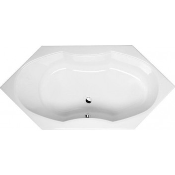 Bathtub oval 180x85x49cm Polysan IO, white