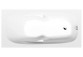 Asymmetric bathtub 160x95x44cm Polysan MABMBA R, right, white