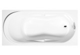 Bathtub rectangular 160x74x45cm Polysan ADRIANA, white