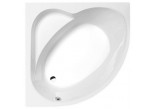 Asymmetric bathtub 180x100x43cm Polysan NAOS R, right, white