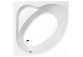 Asymmetric bathtub 180x100x43cm Polysan NAOS R, right, white