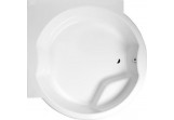 Round bathtub z konstrukcją 172x172x49cm Polysan ROYAL CORNER, white