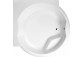 Round bathtub z konstrukcją 172x172x49cm Polysan ROYAL ROUND, white