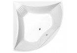 Corner bathtub with frame 165x165x49cm Polysan BERMUDA, white