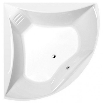 Corner bathtub with frame 165x165x49cm Polysan BERMUDA, white