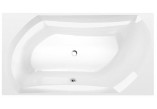 Bathtub rectangular 190x100x47cm Polysan SALSA, white