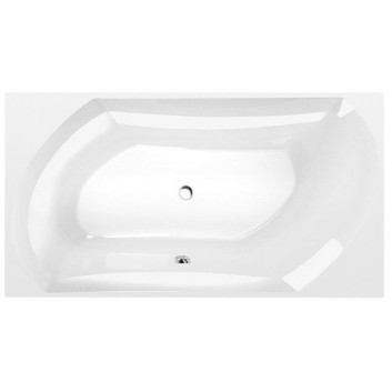 Corner bathtub with frame 155x155x47cm Polysan BERMUDA, white