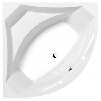 Corner bathtub 150x150x49cm Polysan ROSANA, white