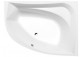 Asymmetric bathtub 160x120x49cm Polysan TANYA L, left, white