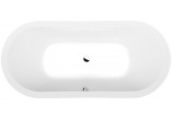 Bathtub oval 175x80x47cm Polysan VIVA O, white