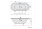 Asymmetric bathtub 175x80x47cm Polysan VIVA R, right, white