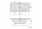 Bathtub oval 175x80x47cm Polysan VIVA O, white