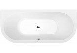 Bathtub rectangular 175x80x47cm Polysan VIVA B, white