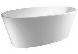 Bathtub freestanding 157x70x67cm Polysan TESS, white