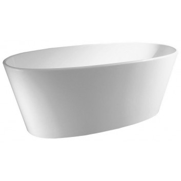 Bathtub acrylic 175x80x47cm Polysan VIVA D, white