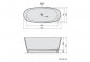 Bathtub acrylic 175x80x47cm Polysan VIVA D, white