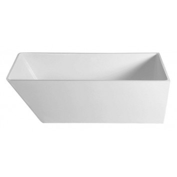 Bathtub freestanding 157x70x67cm Polysan TESS, white