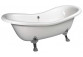 Bathtub freestanding 188x80x71cm Polysan CHARLESTON, legs white, white