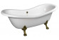 Bathtub freestanding 188x80x71cm Polysan CHARLESTON, legs chrome, white