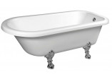 Bathtub freestanding 170x75x64cm Polysan FOXTROT, legs white, white