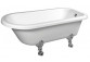 Bathtub freestanding 170x75x64cm Polysan FOXTROT, legs white, white