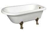 Bathtub freestanding 170x75x64cm Polysan FOXTROT, legs chrome, white