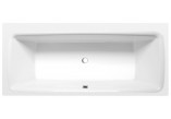 Asymmetric bathtub 170x100x47cm Polysan EVIA R, right, white