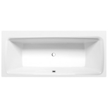 Asymmetric bathtub 170x100x47cm Polysan EVIA R, right, white