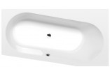 Bathtub rectangular 180x80x47cm Polysan KVADRA, white