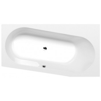 Bathtub rectangular 180x80x47cm Polysan KVADRA, white