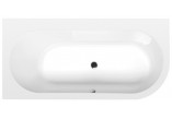 Asymmetric bathtub 165x90x48cm Polysan ASTRA WL, white