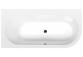 Asymmetric bathtub 165x90x48cm Polysan ASTRA WL, white