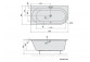 Asymmetric bathtub 165x90x48cm Polysan ASTRA WL, white